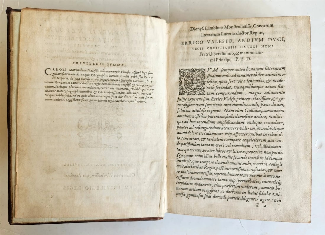 1569 Cornelius NEPOS Liber de vita excellentium imperatorum 16th CENTURY antique - 4