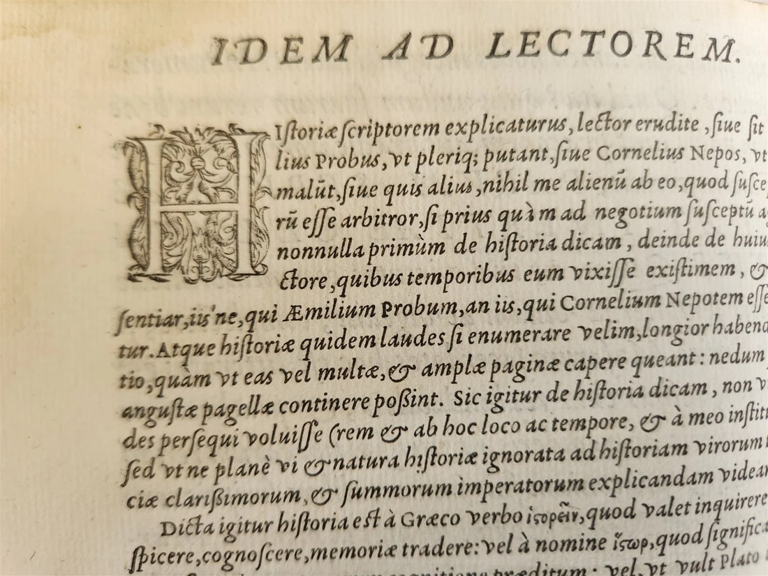 1569 Cornelius NEPOS Liber de vita excellentium imperatorum 16th CENTURY antique - 5