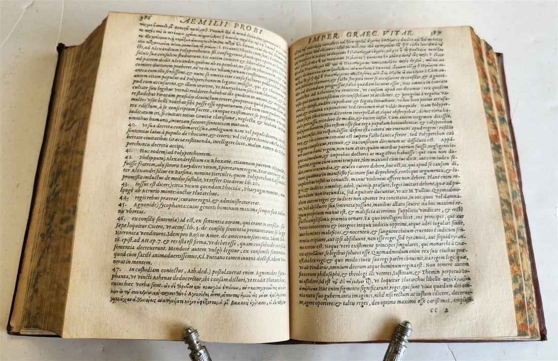 1569 Cornelius NEPOS Liber de vita excellentium imperatorum 16th CENTURY antique - 9