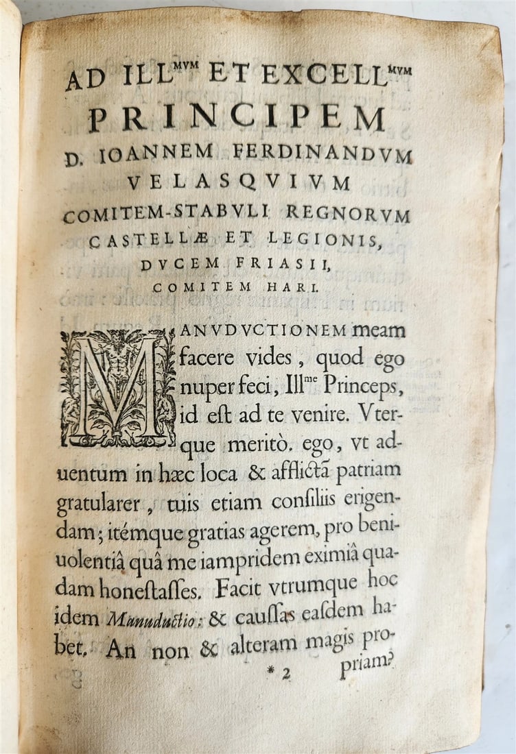 1615 LIPSIUS PHILOSOPHICAL DIALOGUE antique PLANTIN PRESS De constantia VELLUM - 8