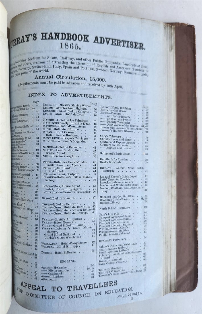 1865 HANDBOOK for TRAVELLERS in RUSSIA POLAND FINLAND antique ILLUSTRATED w/ MAP - 10
