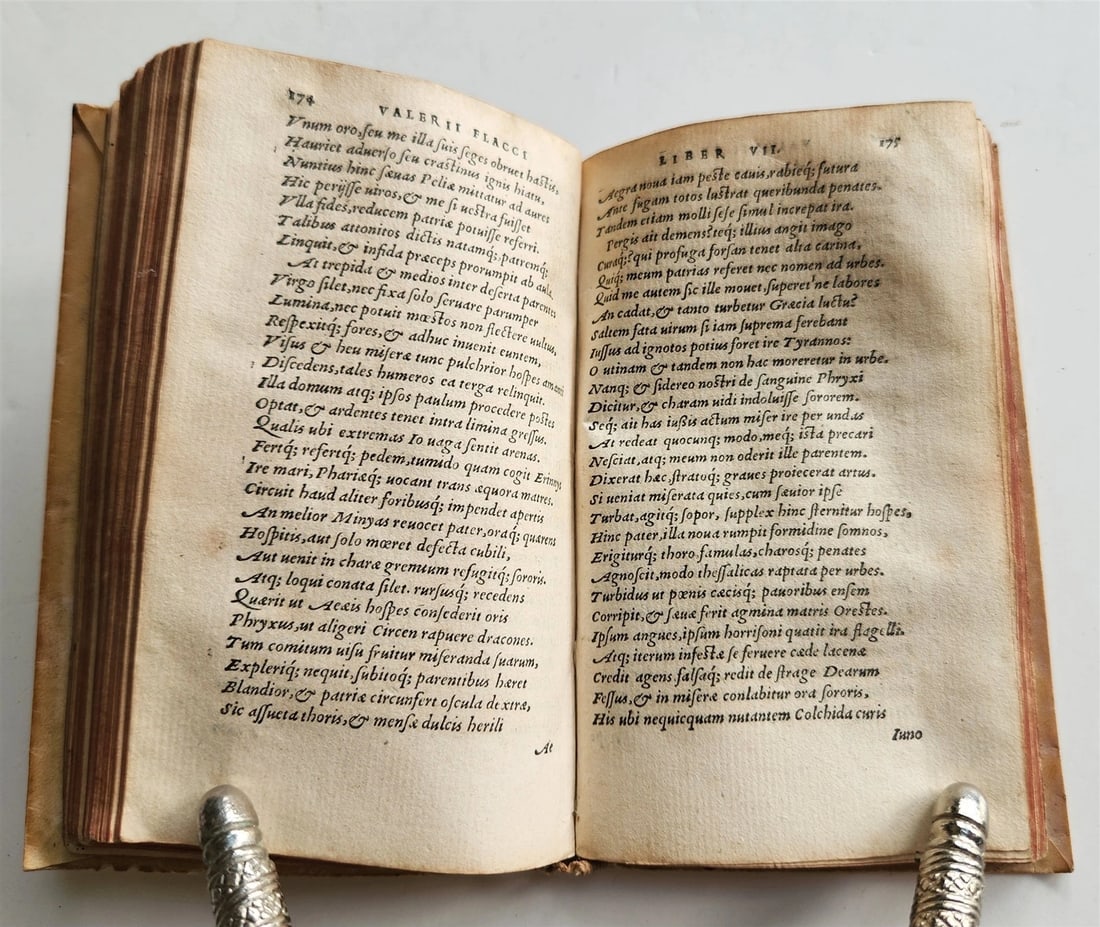 1548 ARGONAUTICA by VALERIUS FLACCUS antique POETRY vellim binding - 10