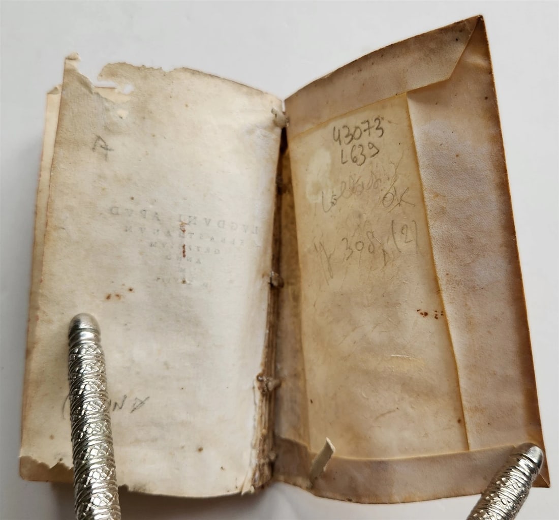 1548 ARGONAUTICA by VALERIUS FLACCUS antique POETRY vellim binding - 12