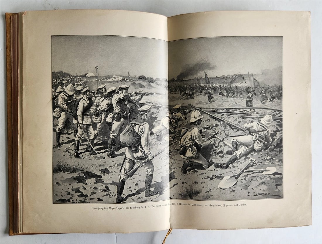1902 Germany's struggles in E Asia 1900-1901 BOXER REBELLION ILLUSTRATED ANTIQUE - 17