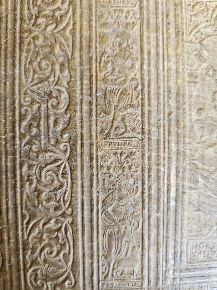 1575 Sacrae bibliothecae sanctorum patrum16th cent. ANTIQUE PIGSKIN BOUND FOLIO - 12