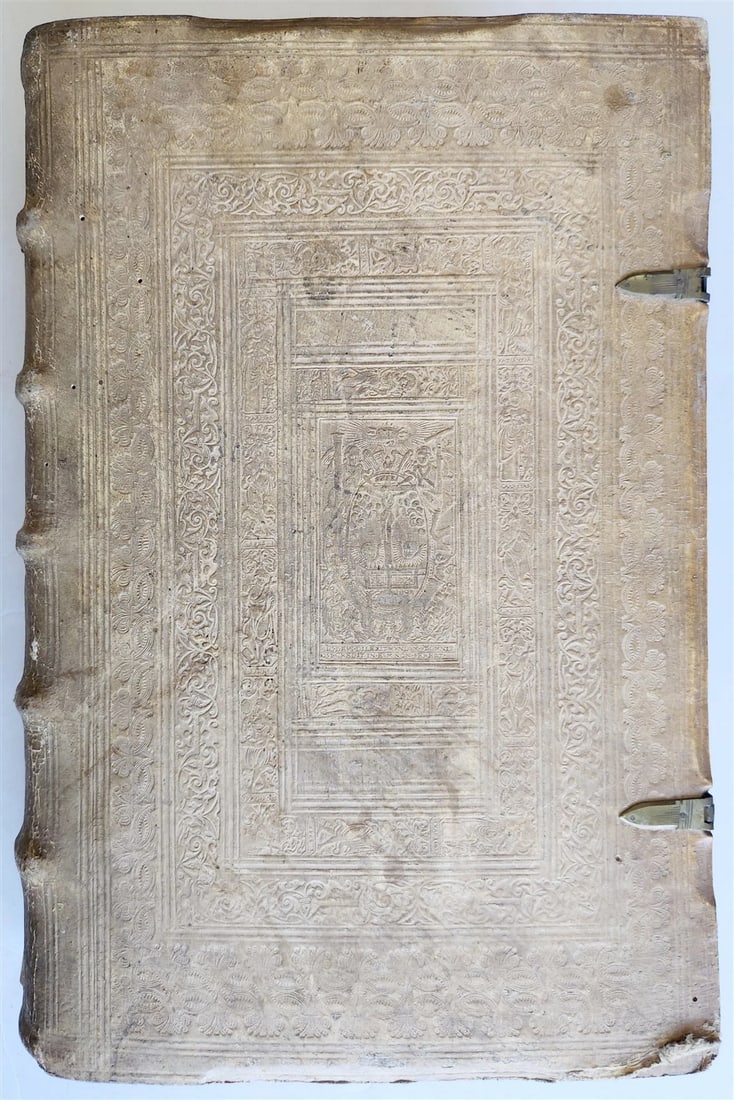 1575 Sacrae bibliothecae sanctorum patrum16th cent. ANTIQUE PIGSKIN BOUND FOLIO - 14