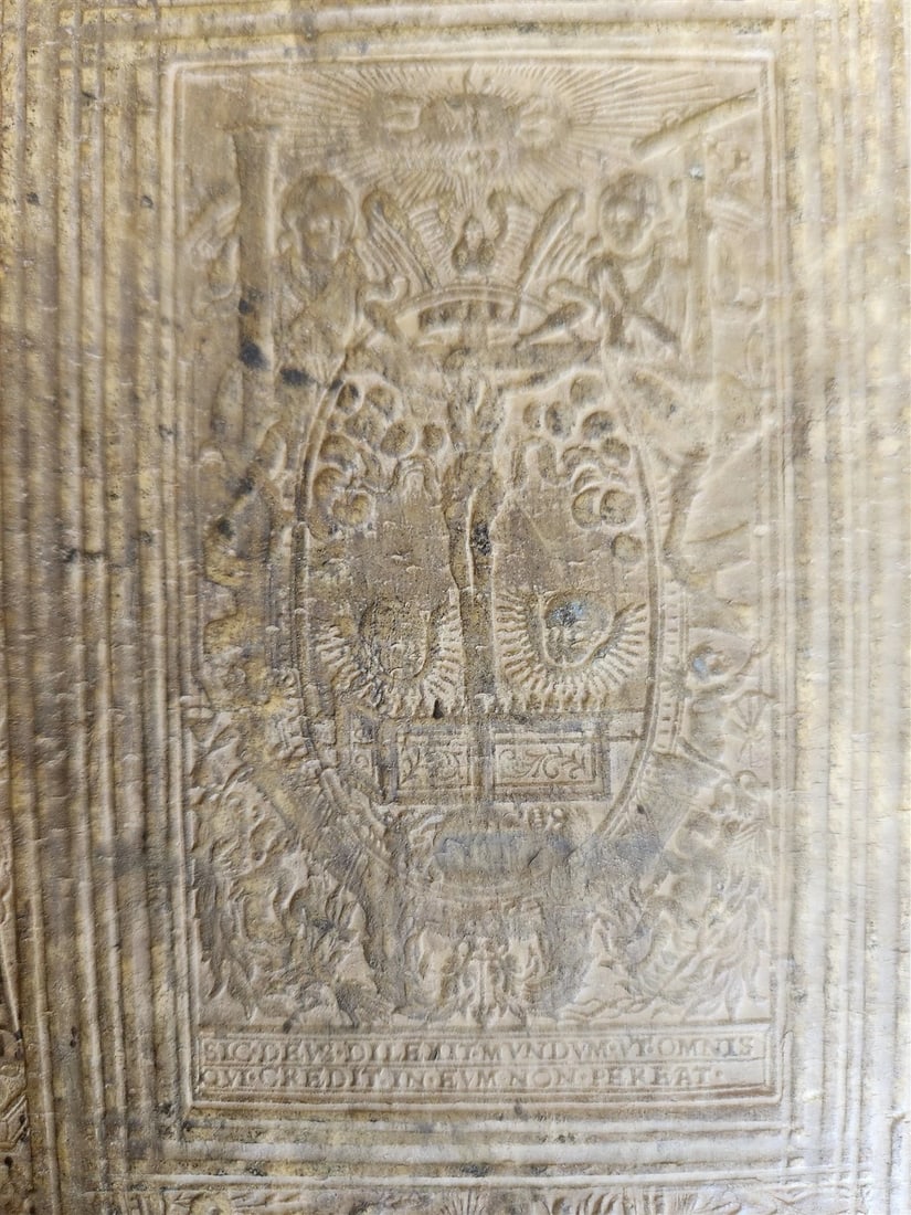 1575 Sacrae bibliothecae sanctorum patrum16th cent. ANTIQUE PIGSKIN BOUND FOLIO - 15