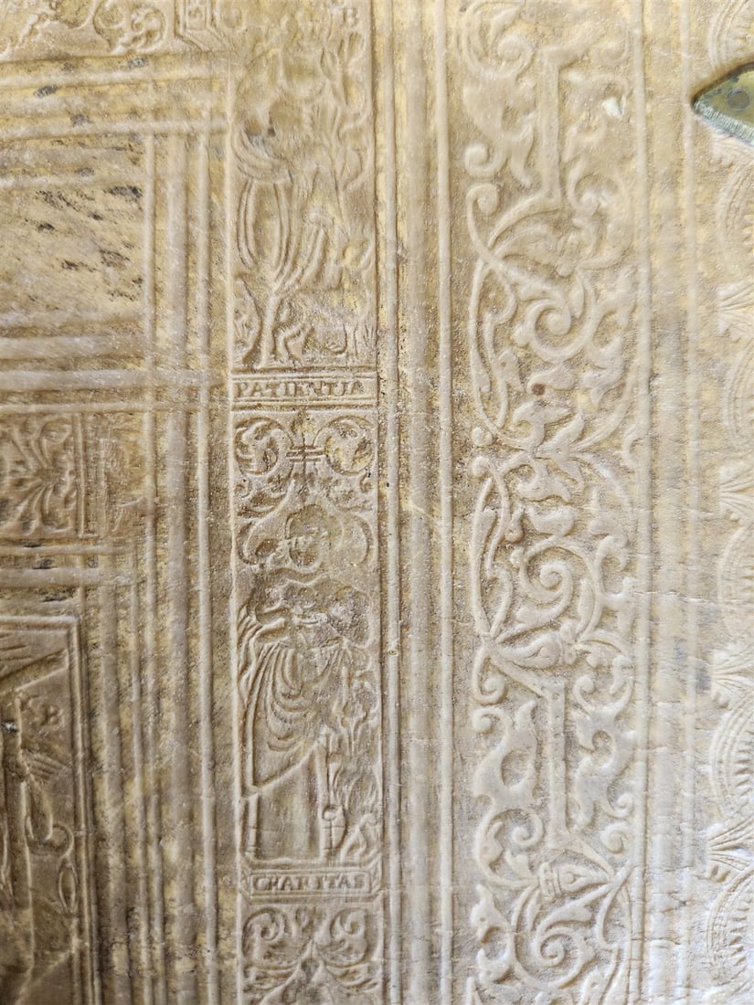 1575 Sacrae bibliothecae sanctorum patrum16th cent. ANTIQUE PIGSKIN BOUND FOLIO - 16