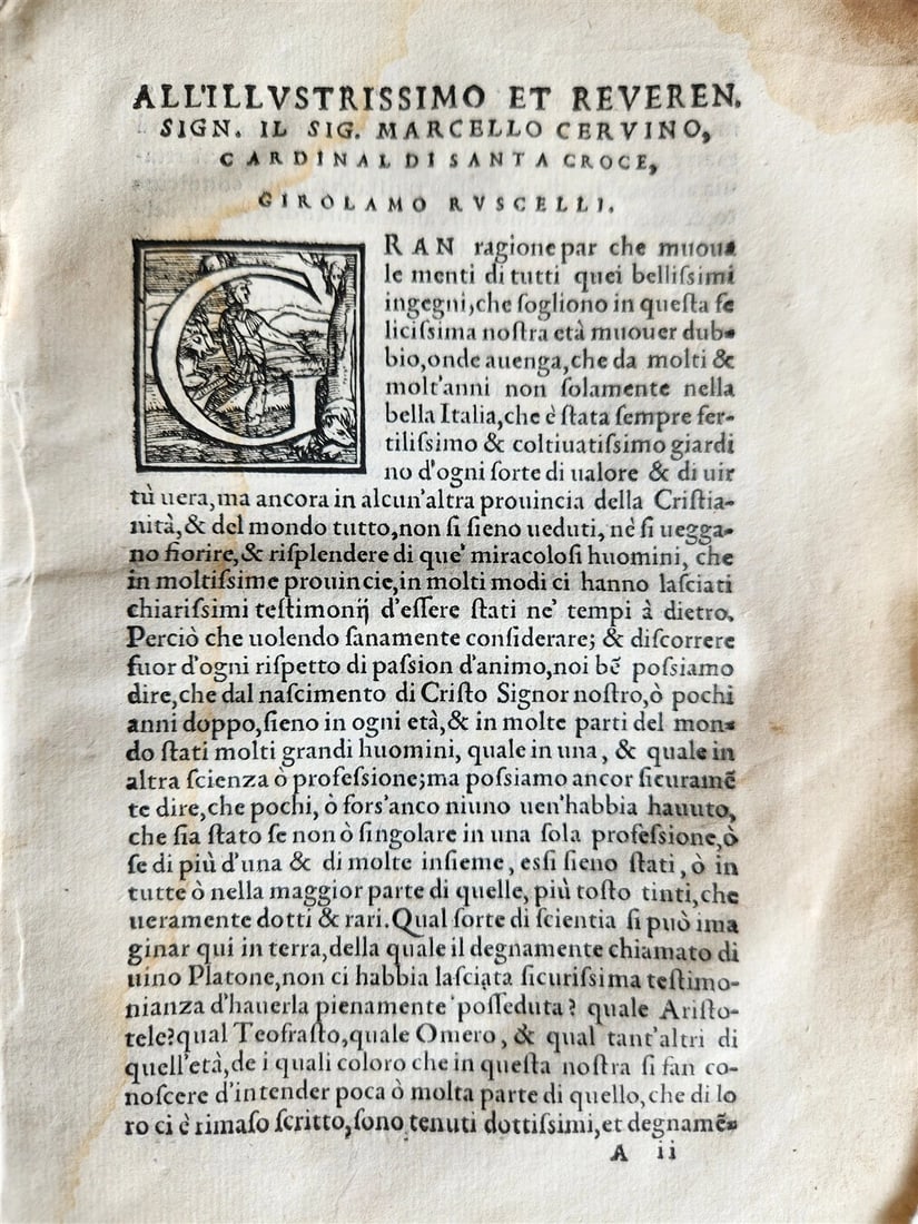 1574 TRATTATO di MESSER SEBASTIANO ERIZZO SIGNED by AUTHOR antique VELLUM BOUND - 5