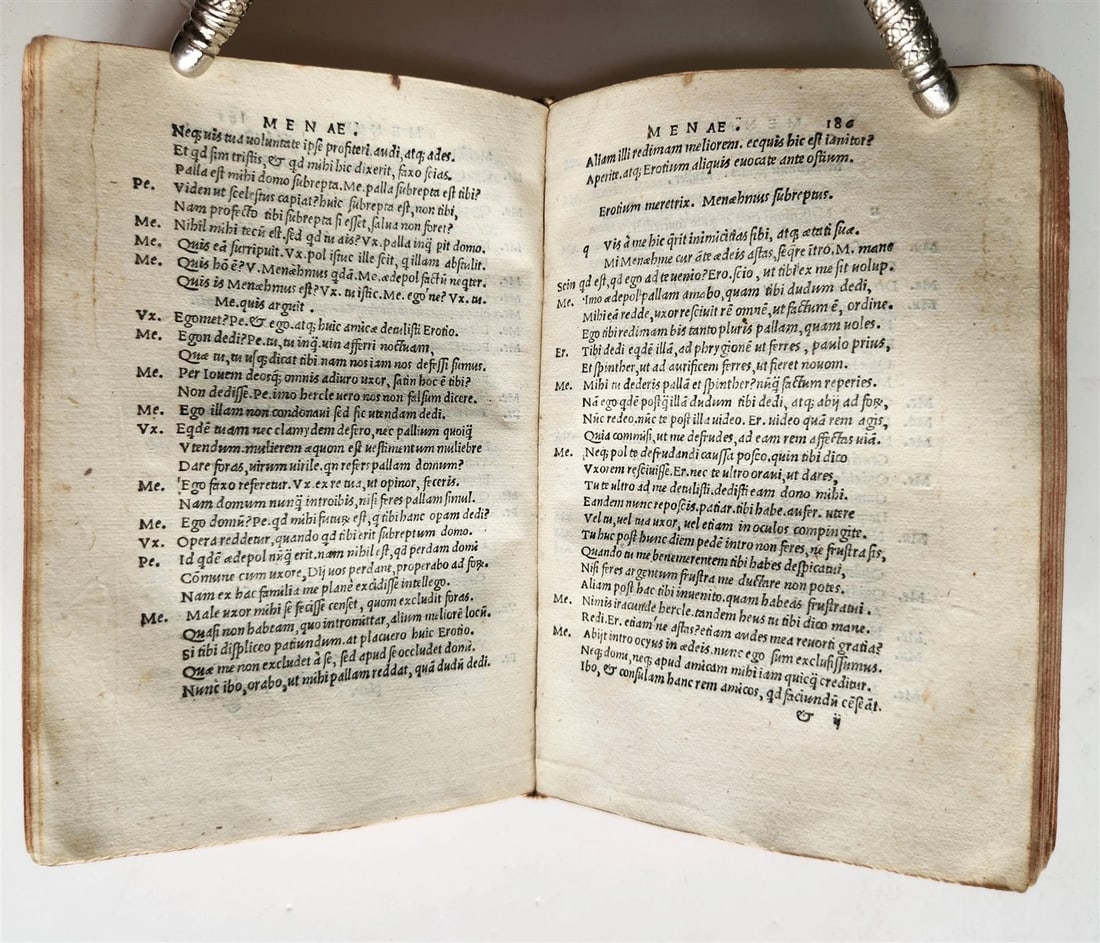 1522 POST-INCUNABULA GIUNTA EDITION of PLAUTUS COMEDIES antique VELLUM BOUND - 10