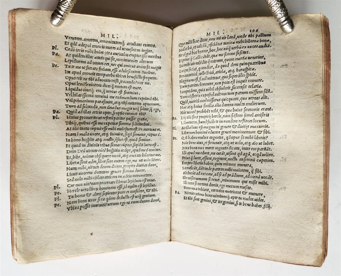 1522 POST-INCUNABULA GIUNTA EDITION of PLAUTUS COMEDIES antique VELLUM BOUND - 11