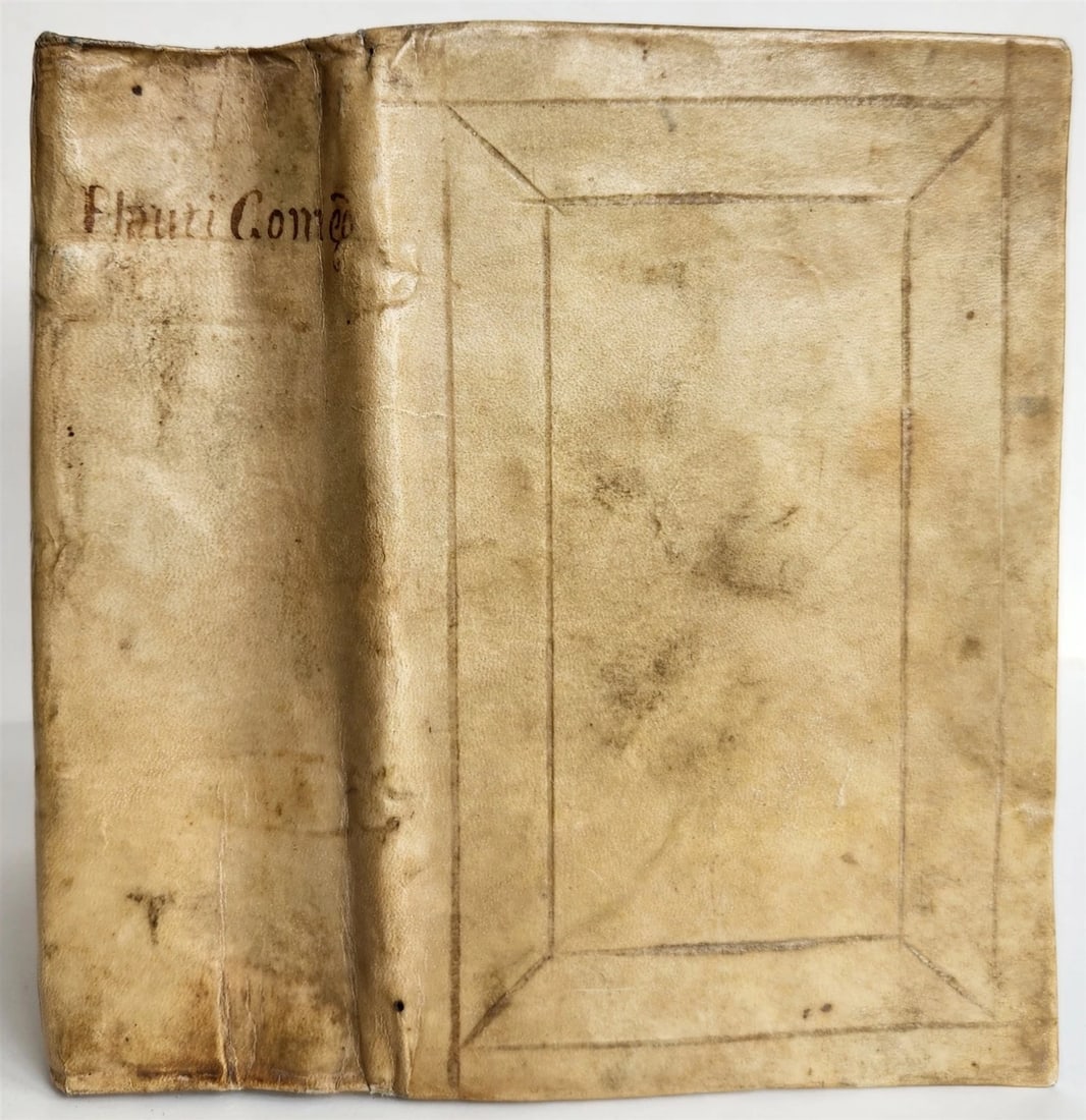 1522 POST-INCUNABULA GIUNTA EDITION of PLAUTUS COMEDIES antique VELLUM BOUND - 2