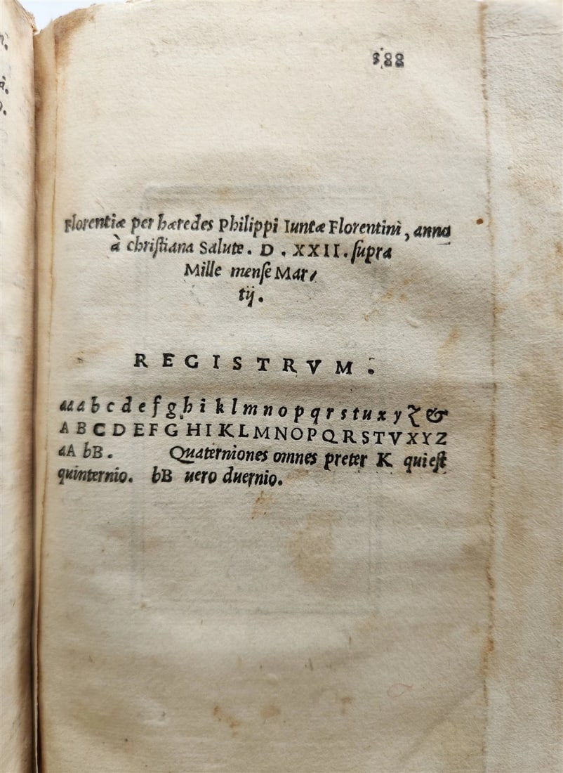 1522 POST-INCUNABULA GIUNTA EDITION of PLAUTUS COMEDIES antique VELLUM BOUND - 4