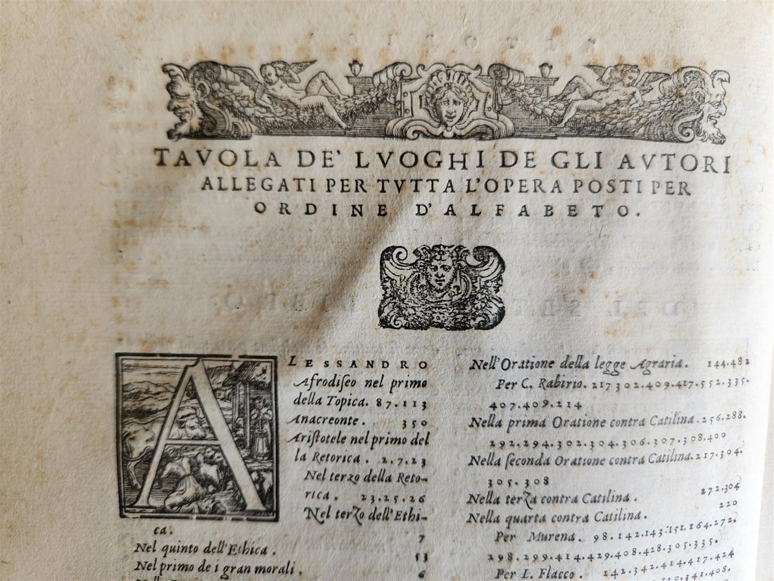 1559 LA RETORICA by Bartolomeo Cavalcanti antique VELLUM BOUND 16th century - 7