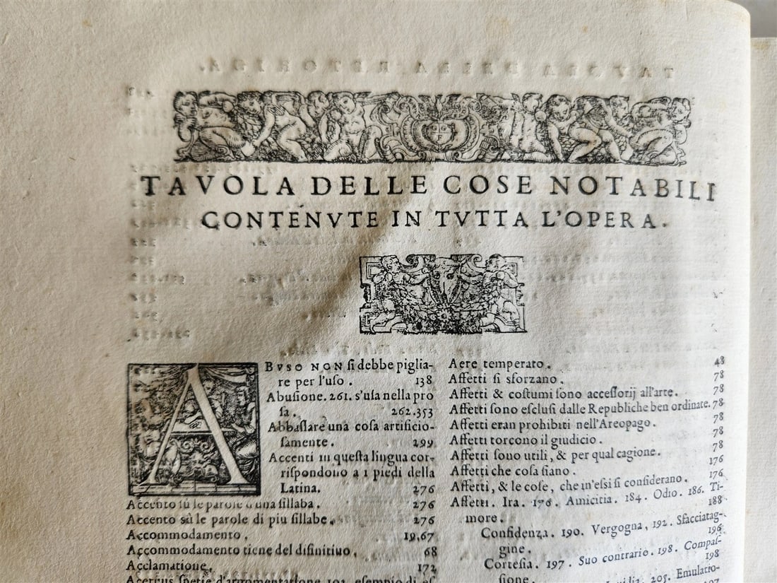 1559 LA RETORICA by Bartolomeo Cavalcanti antique VELLUM BOUND 16th century - 8