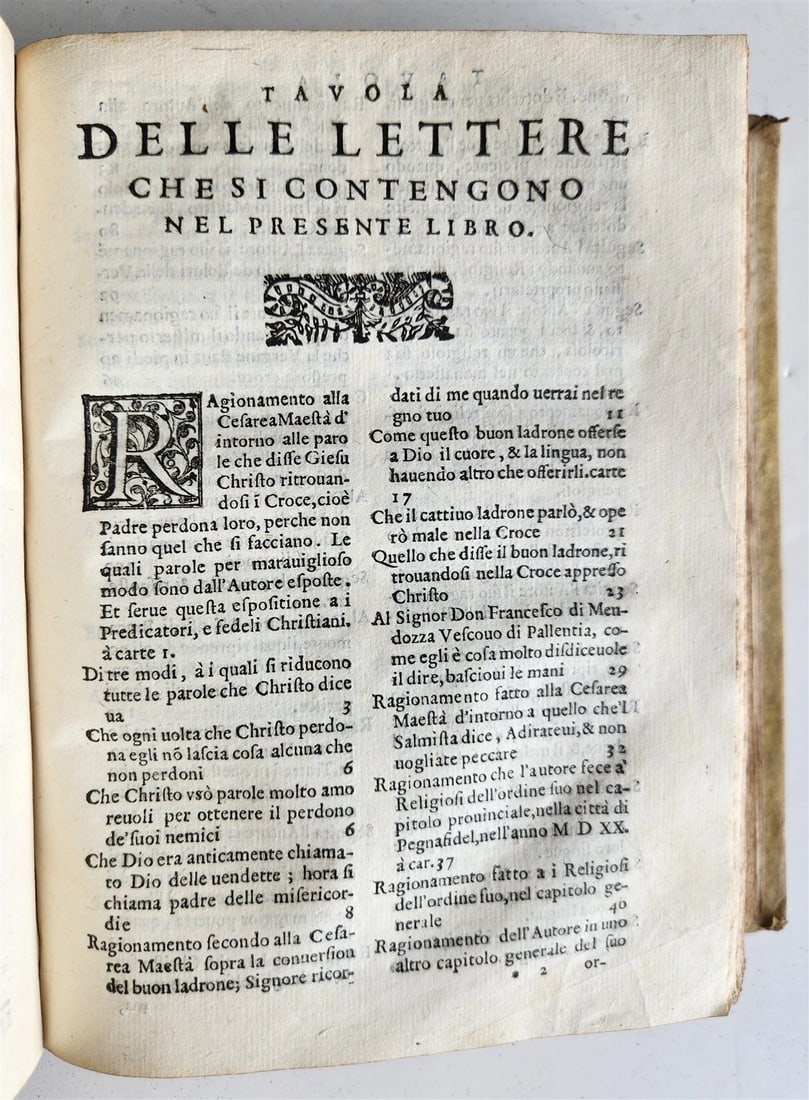 1591 LETTERE DELL'ILL. SIGNOR DON ANTONIO di GUEVARA antique 16th CENTURY - 11