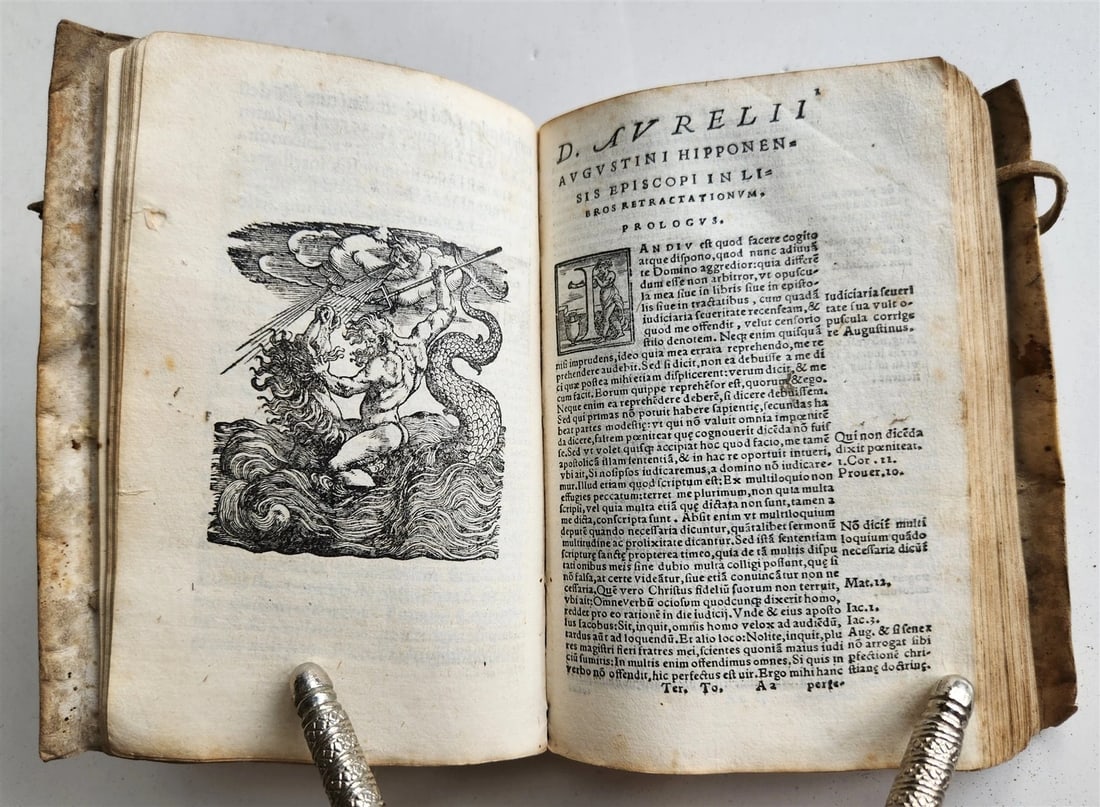1547 D. AURELII AUGUSTINI ECCLESIAE DOCTORIE EXIMII OPUSCOLORUM antique VELLUM - 6