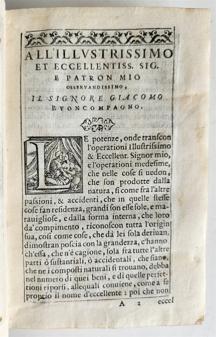 1575 I DISCORSI di M. GREGORIO ZU'COLLO NOBIL FAVENT antique VELLUM 16th century - 6
