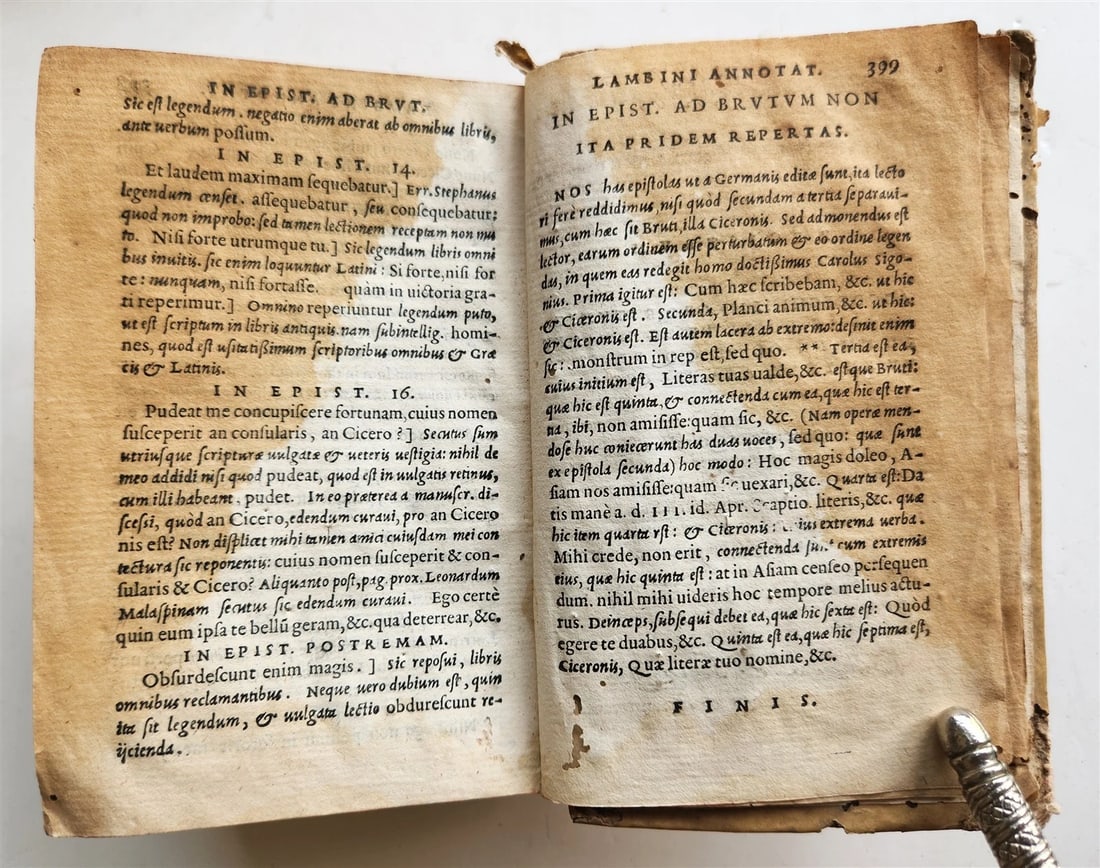 1540 ALDINE PRESS CICERO antique VELLUM 16th century RARE - 11