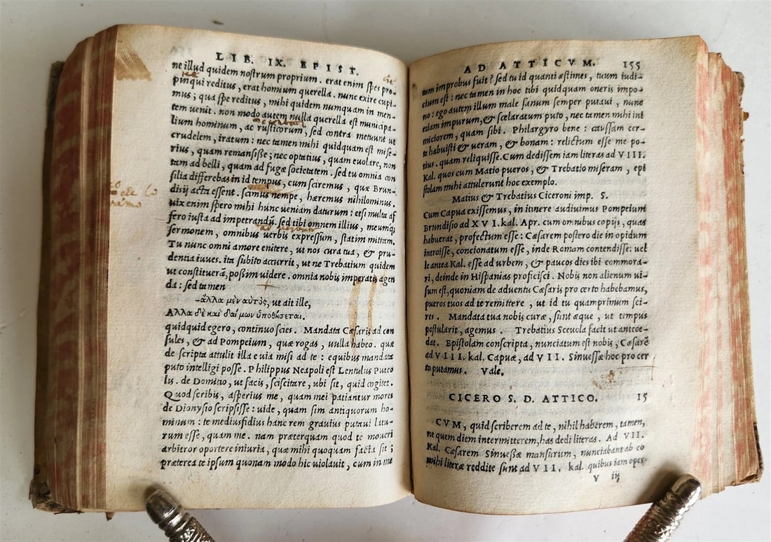 1540 ALDINE PRESS CICERO antique VELLUM 16th century RARE - 7