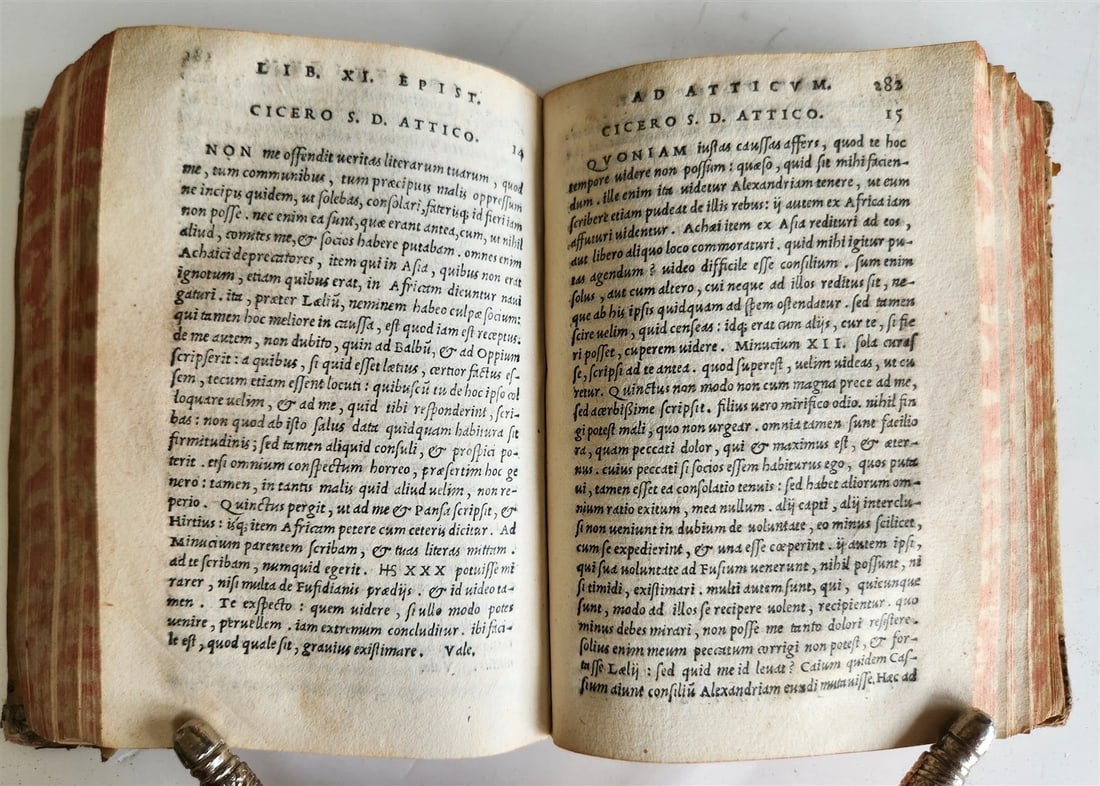 1540 ALDINE PRESS CICERO antique VELLUM 16th century RARE - 8