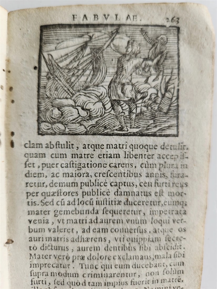1646 AESOP FABLES FULLY ILLUSTRATED antique VELLUM BOUND 17th CENTURY - 13