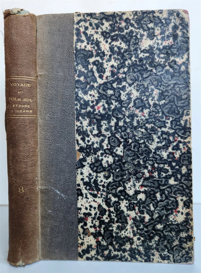 1840s VOYAGE AU POLE SUD et dans L'OCEANIE antique Vol. VIII NORTH POLE OCEANIA - 2