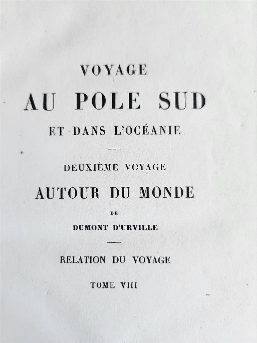 1840s VOYAGE AU POLE SUD et dans L'OCEANIE antique Vol. VIII NORTH POLE OCEANIA - 4