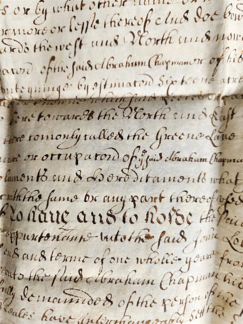 1680 17th CENTURY MANUSCRIPT on VELLUM ANTIQUE BRITISH LEGAL DOCUMENT in ENGLISH - 3