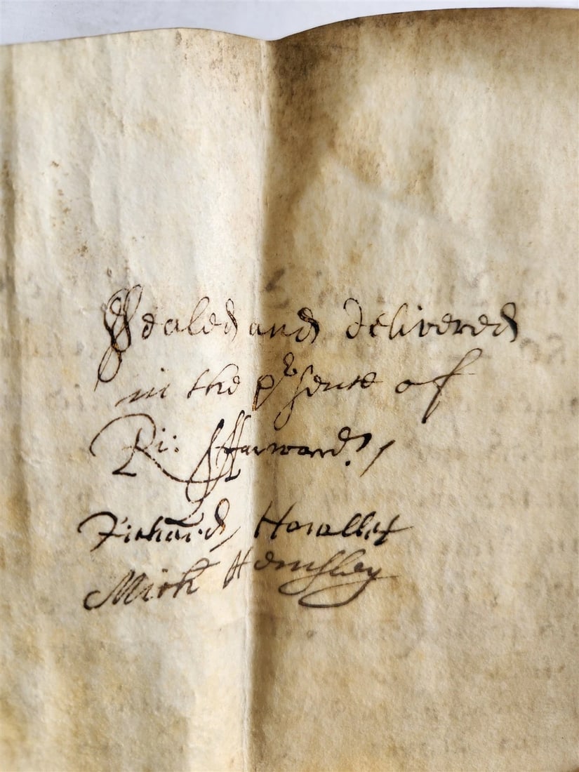 1680 17th CENTURY MANUSCRIPT on VELLUM ANTIQUE BRITISH LEGAL DOCUMENT in ENGLISH - 5