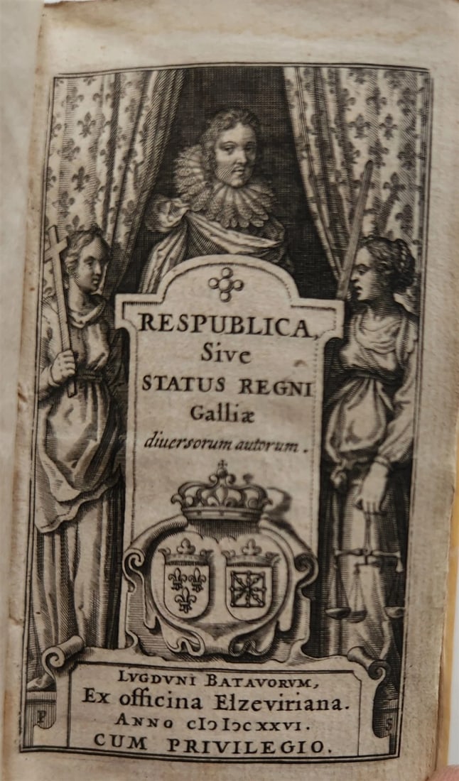 1626 FRANCE HISTORY Respublica sive Status Regni Galliae antique VELLUM (1 of 4)