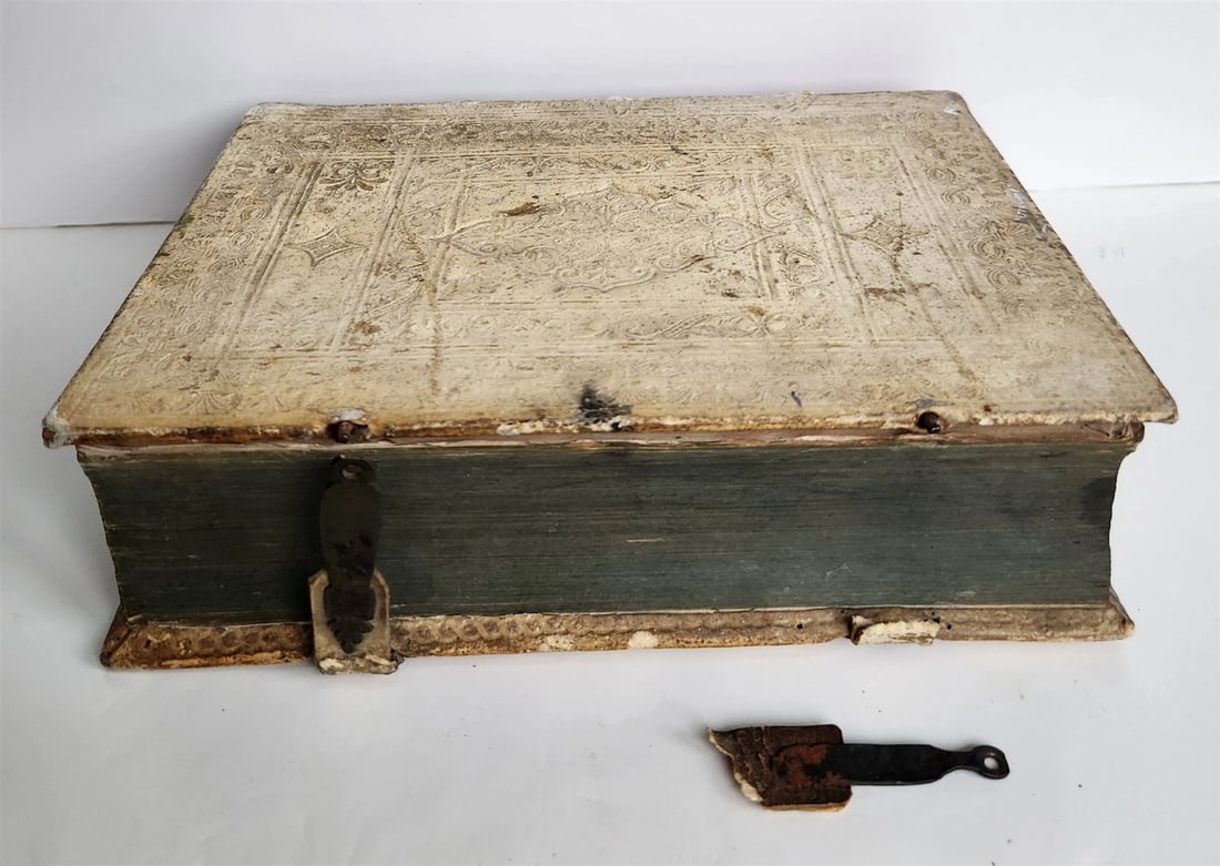 1697 BELAGERUNG DER MERZLICHEN HAUPT-STADT in ENGELLAND antique PIGSKIN - 3