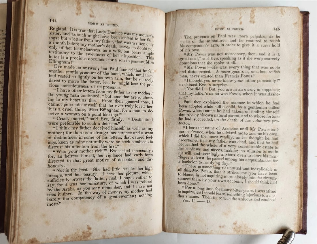 1838 FENIMORE COOPER Home as Found 1st EDITION antique AMERICANA - 7