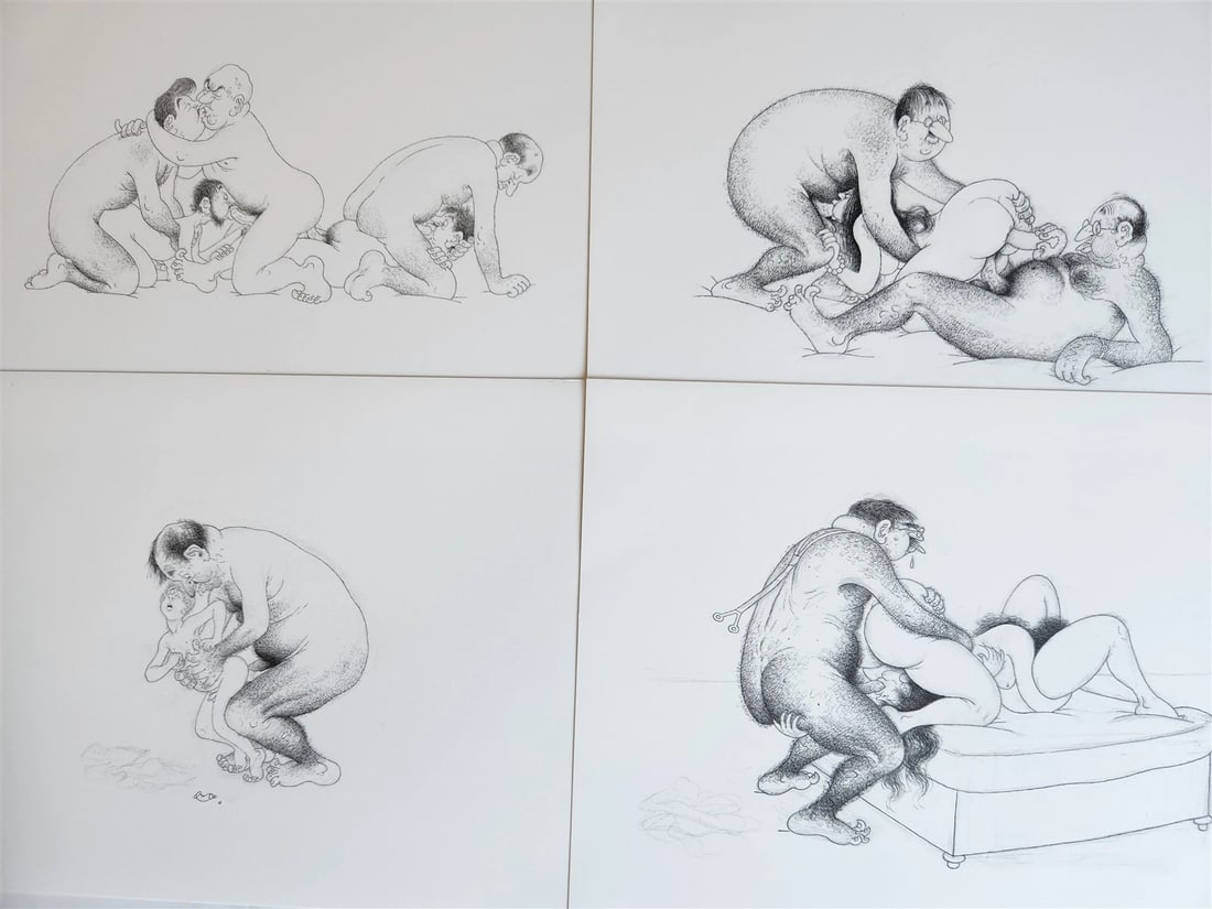 1982 L'Oeuvre SecrÃ¨te EROTIC DRAWINGS by Albert Dubout - 11