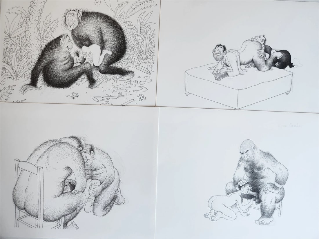 1982 L'Oeuvre SecrÃ¨te EROTIC DRAWINGS by Albert Dubout - 13