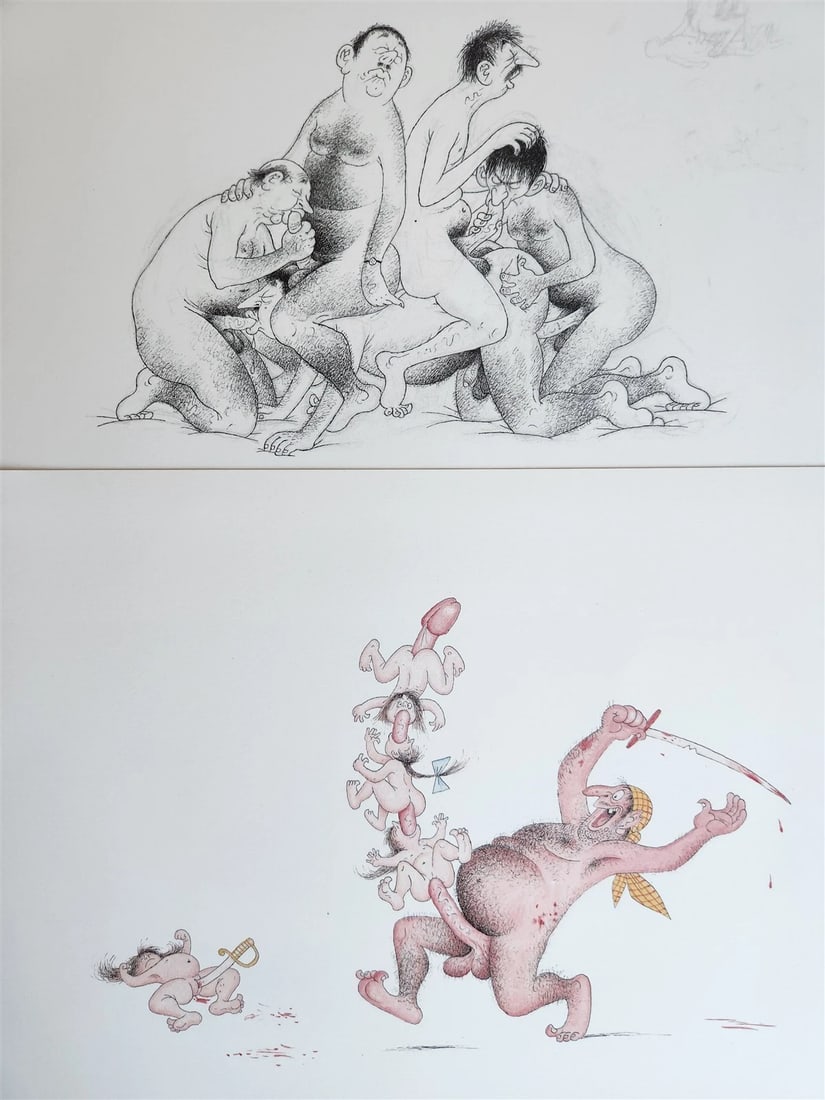1982 L'Oeuvre SecrÃ¨te EROTIC DRAWINGS by Albert Dubout - 15
