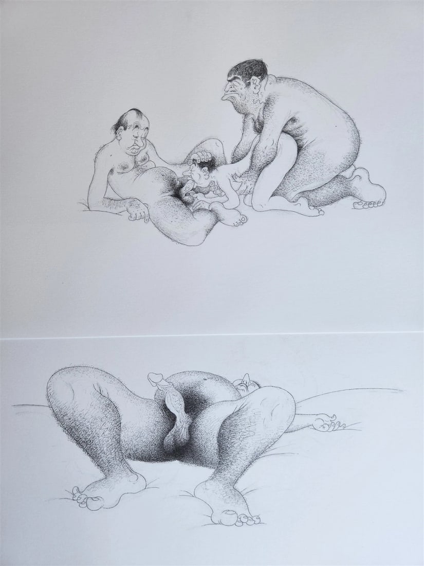 1982 L'Oeuvre SecrÃ¨te EROTIC DRAWINGS by Albert Dubout - 5