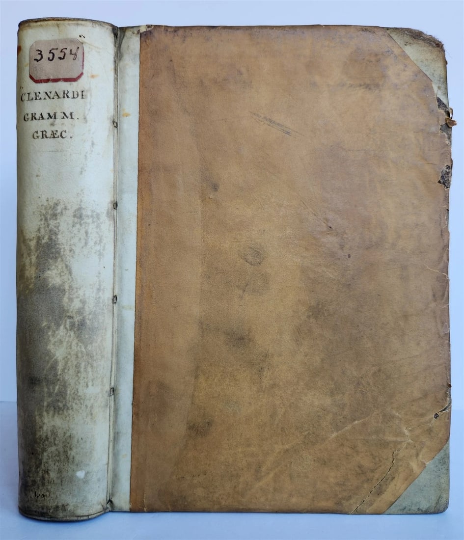 1580 GREEK LANGUAGE TREATISE VELLUM BINDING antique 16th CENTURY - 2