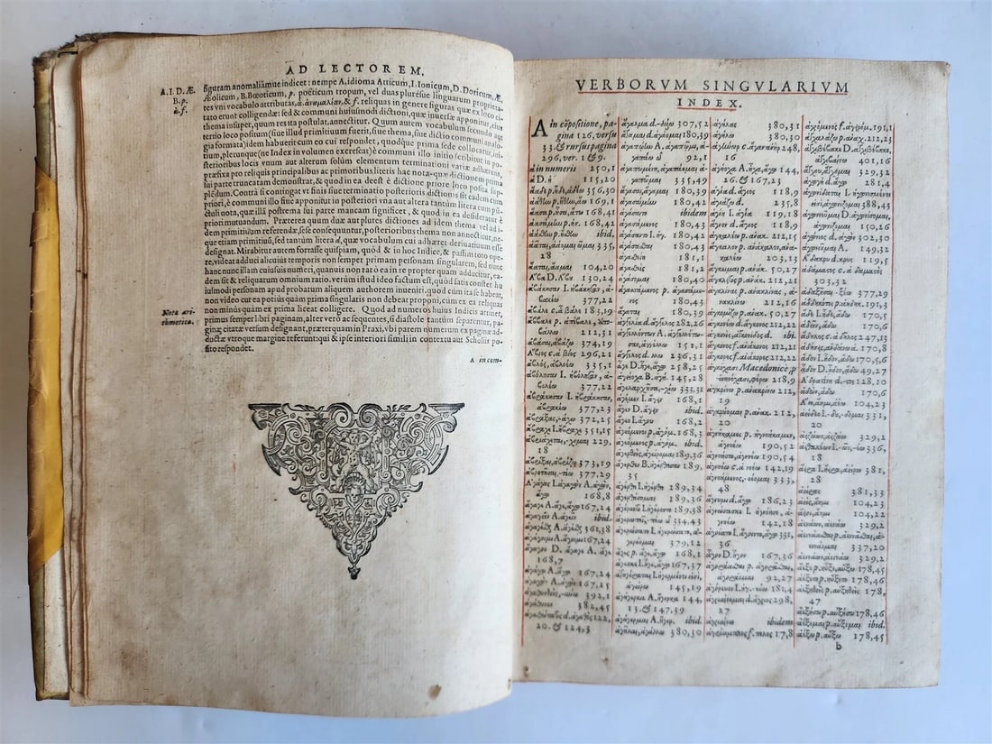 1580 GREEK LANGUAGE TREATISE VELLUM BINDING antique 16th CENTURY - 6
