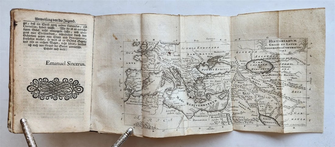 1751 De vita excellentium imperatorum by C. NEPOS antique ILLUSTRATED w/ MAPS (1 of 13)
