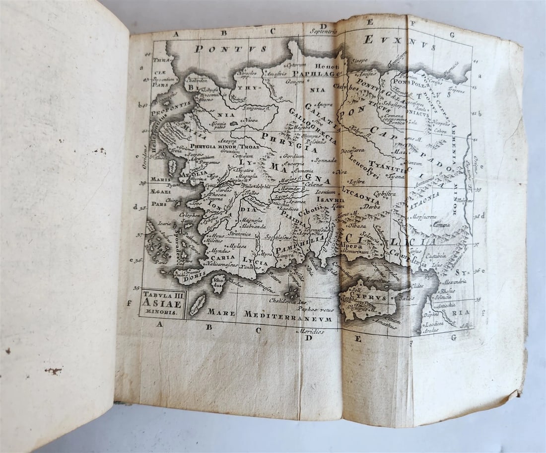 1751 De vita excellentium imperatorum by C. NEPOS antique ILLUSTRATED w/ MAPS - 8