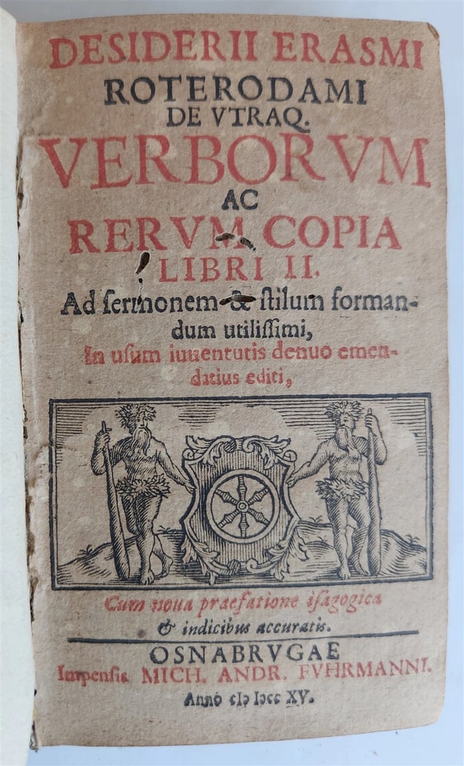 1715 ERASMUS Verborum ac rerum copia libri II antique (1 of 6)