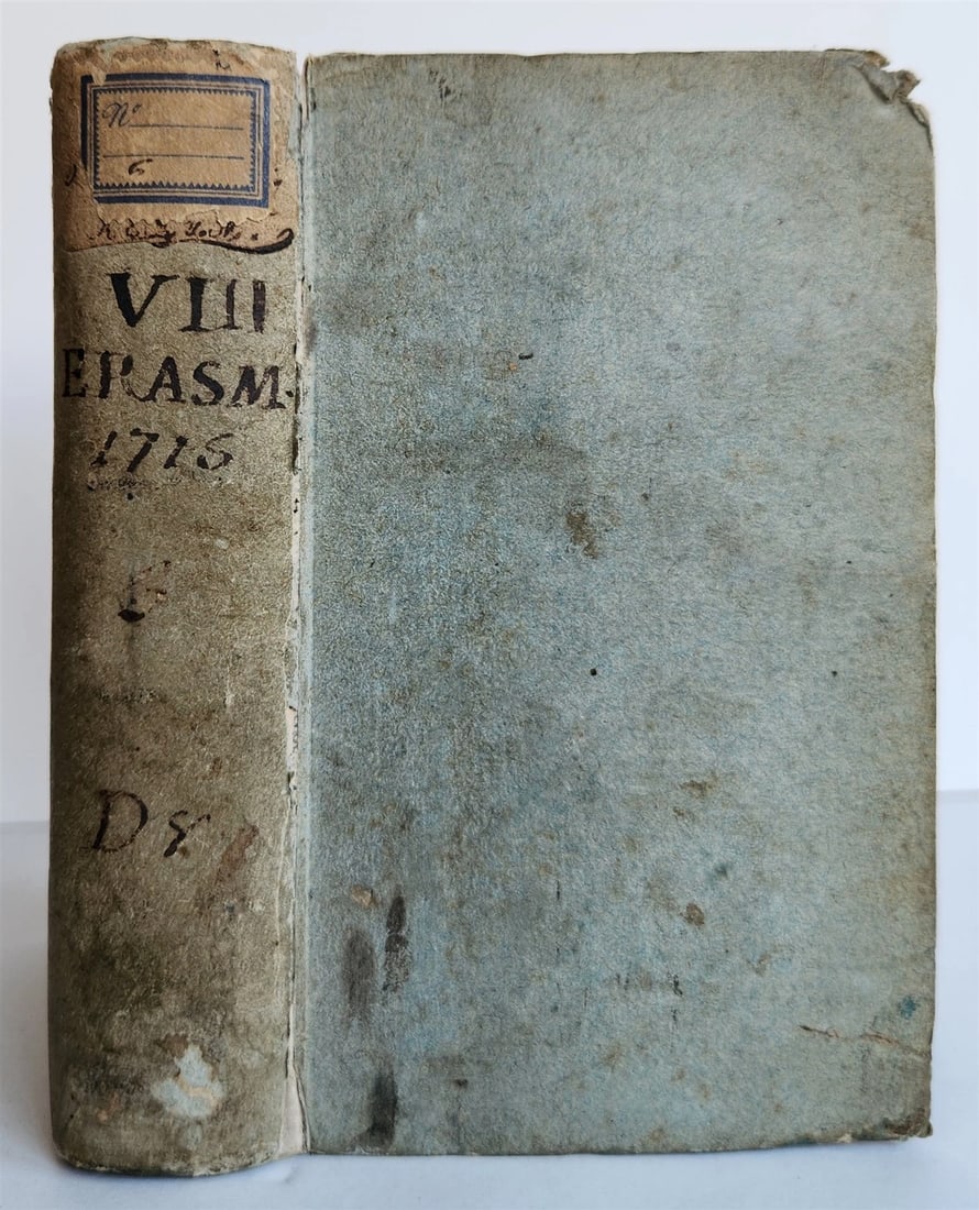1715 ERASMUS Verborum ac rerum copia libri II antique - 2