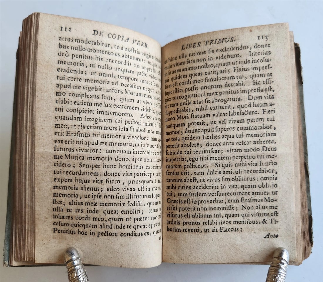 1715 ERASMUS Verborum ac rerum copia libri II antique - 5