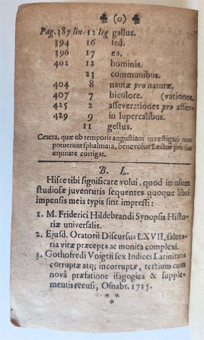 1715 ERASMUS Verborum ac rerum copia libri II antique - 6