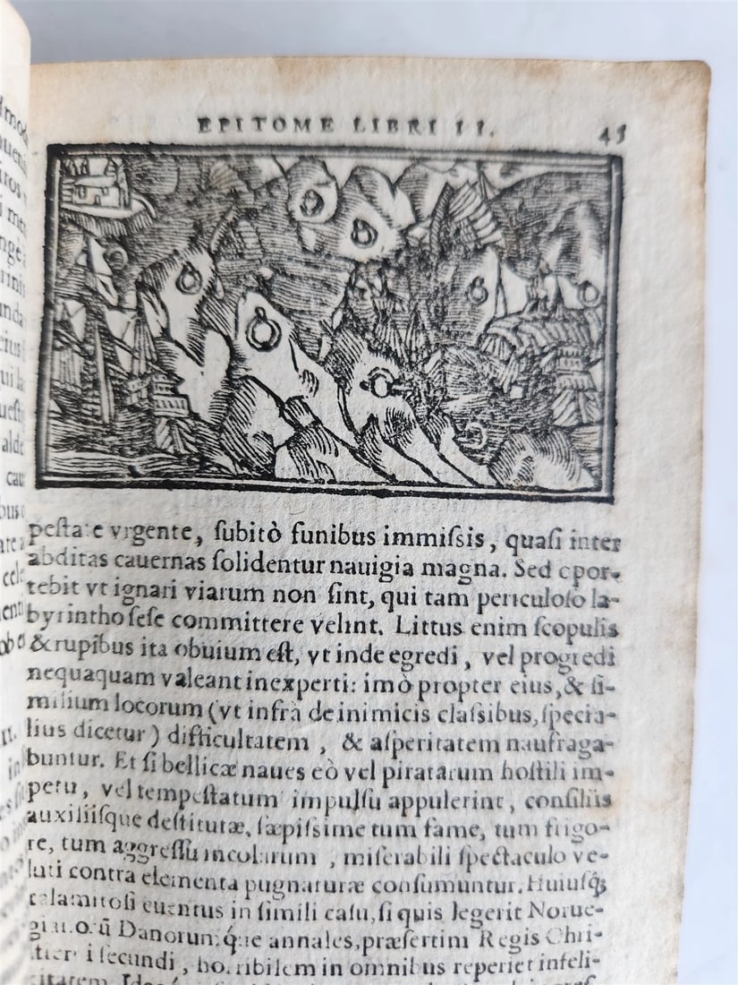 1557 DESCRIPTION of NORTHERN PEOPLE by O. MAGNUS antique ILLUSTRATED SCANDINAVIA - 5