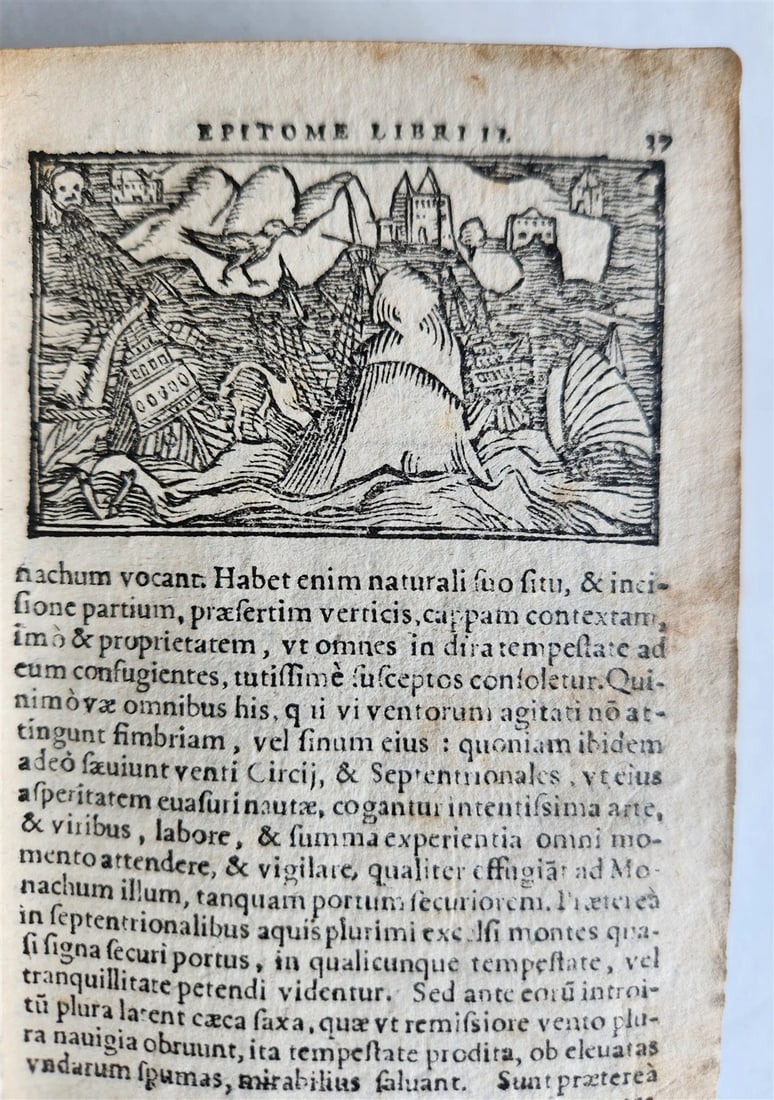 1557 DESCRIPTION of NORTHERN PEOPLE by O. MAGNUS antique ILLUSTRATED SCANDINAVIA - 6