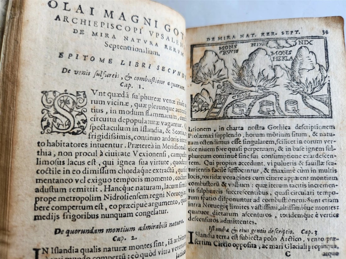 1557 DESCRIPTION of NORTHERN PEOPLE by O. MAGNUS antique ILLUSTRATED SCANDINAVIA - 7
