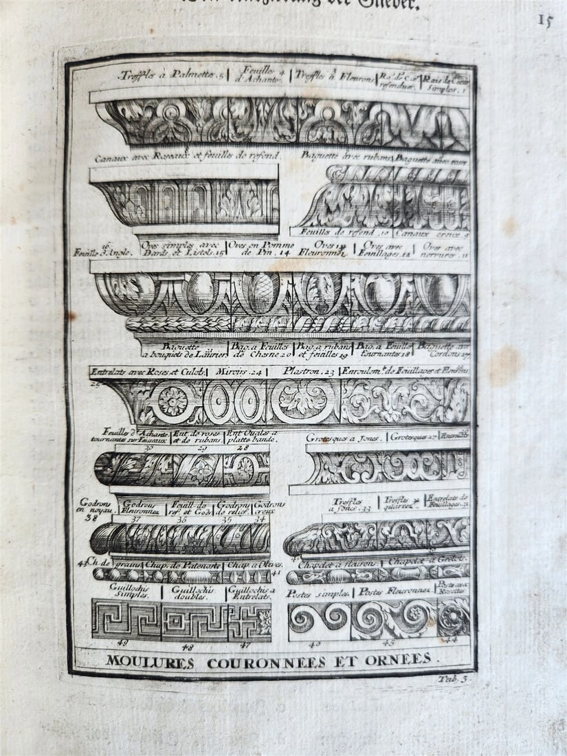 1759 ARCHITECTURE FULLY ILLUSTRATED by d'AVILER antique VIGNOLA MICHELANGELO - 15