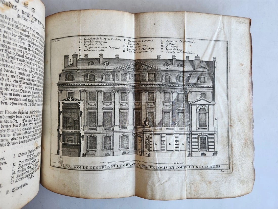 1759 ARCHITECTURE FULLY ILLUSTRATED by d'AVILER antique VIGNOLA MICHELANGELO - 17